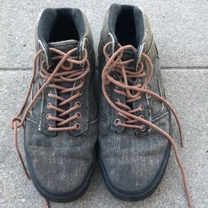 Vans Half Cab Green Corduroy Shoes